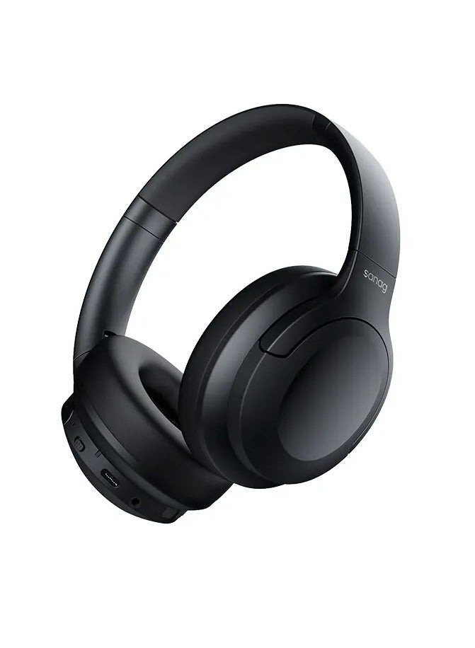 B5S Active Noise Cancelling Wireless Over-Ear Bluetooth Headphones with Hi-Fi Deep Bass