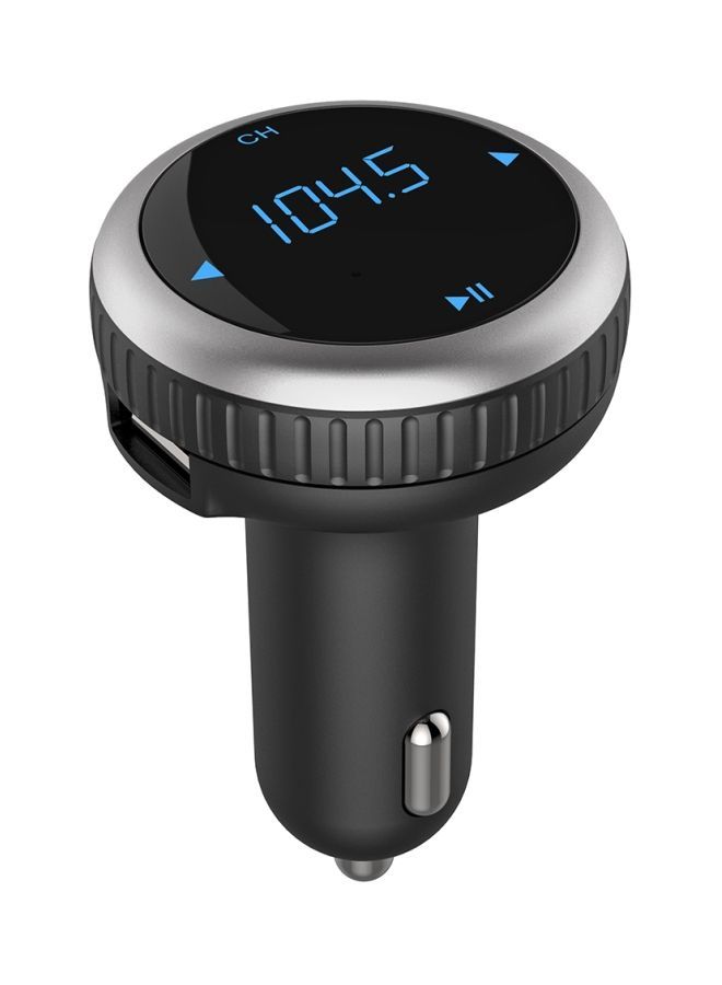 Car Rotatable Bluetooth MP3 FM Transmitter BT69 Black/Silver