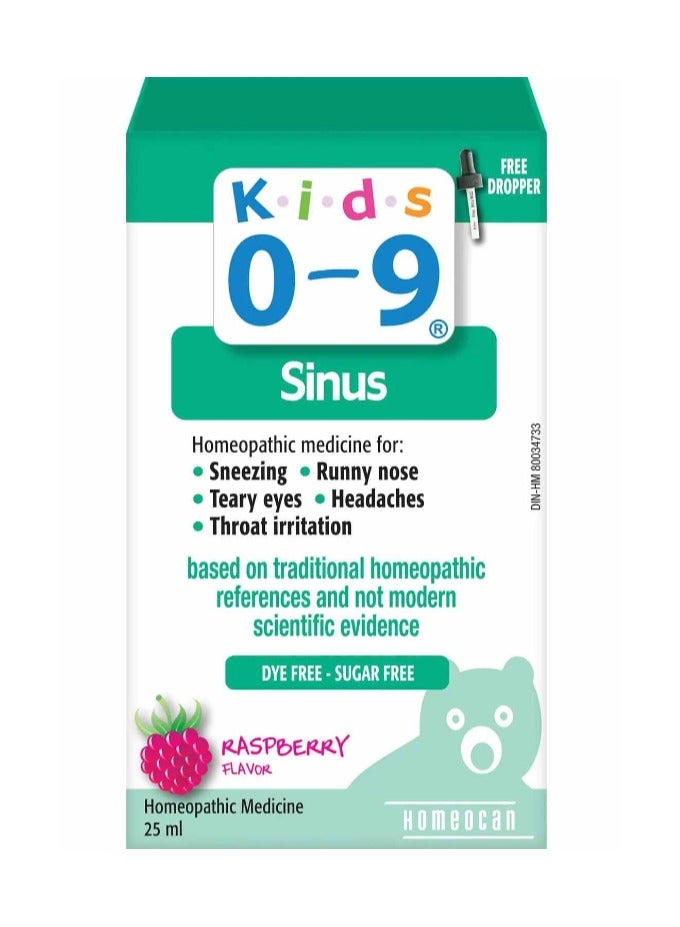 Kids 0-9 Sinus Oral Medicine For Child's Sinuses 25ml