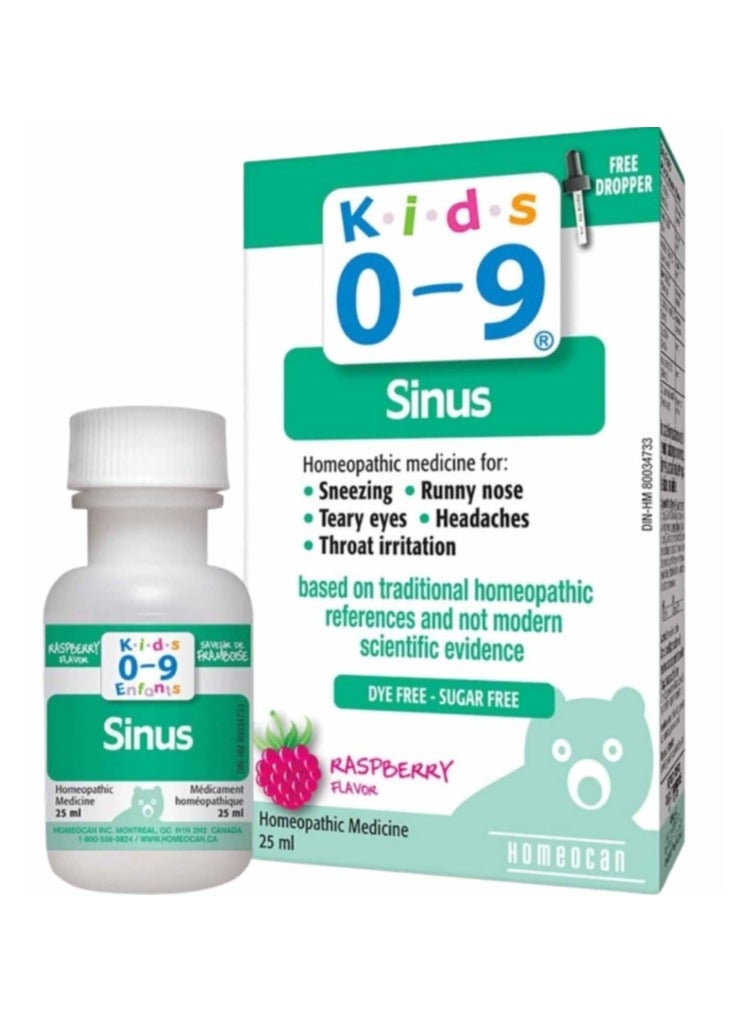 Kids 0-9 Sinus Oral Medicine For Child's Sinuses 25ml