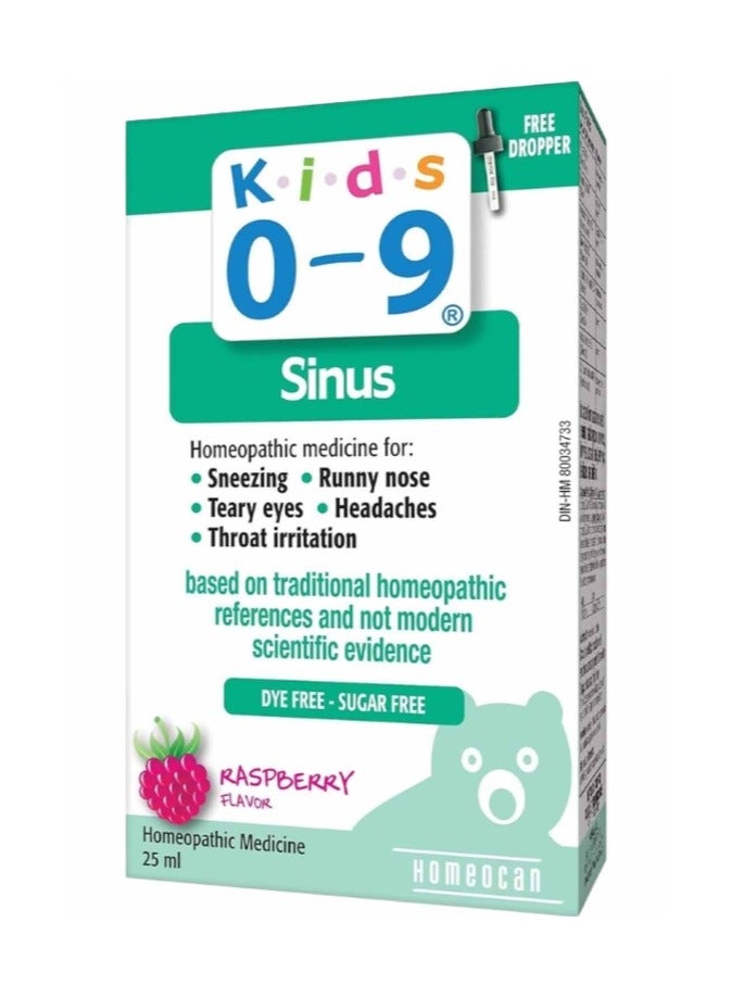 Kids 0-9 Sinus Oral Medicine For Child's Sinuses 25ml