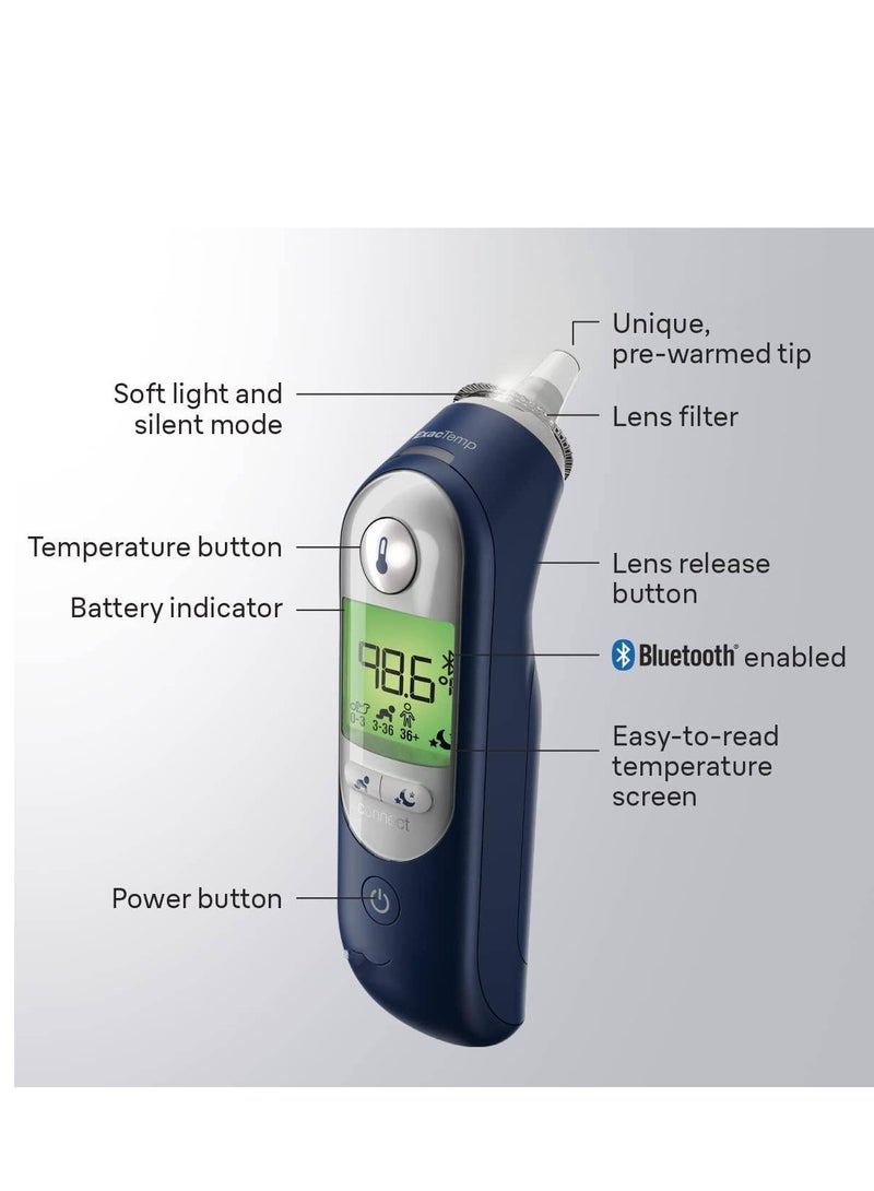 ThermoScan 7+ Connect– Digital Ear Thermometer for Kids, Babies, Toddlers and Adults – Fast, Gentle, and Accurate Results in 2 Seconds - Bluetooth Thermometer