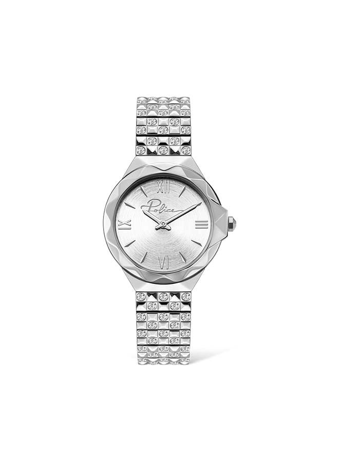 Women's AGRA Analog Wrist Watch 34 mm - Silver - PL.16072BS/04M