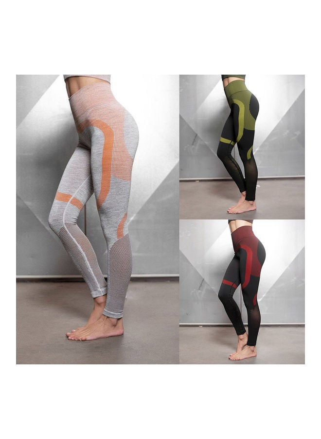 Women Sports Pants Print High Waist Bodycon Moisture Wicking Breathable Yoga 20*5*15cm