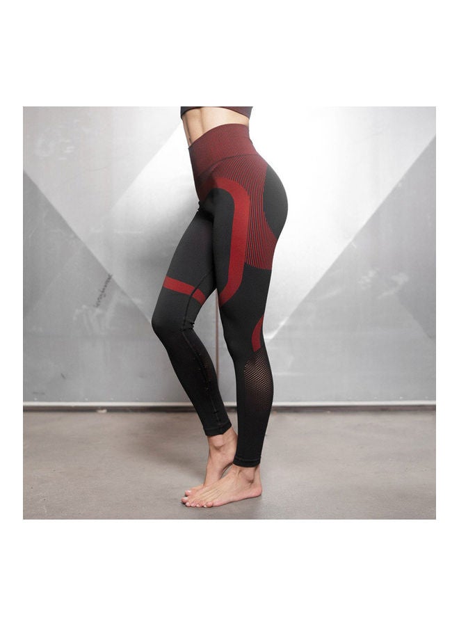 Women Sports Pants Print High Waist Bodycon Moisture Wicking Breathable Yoga 20*5*15cm