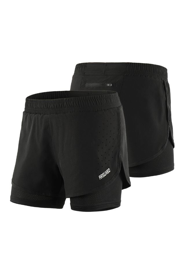 2-In-1 Breathable Running Shorts With Longer Liner XL