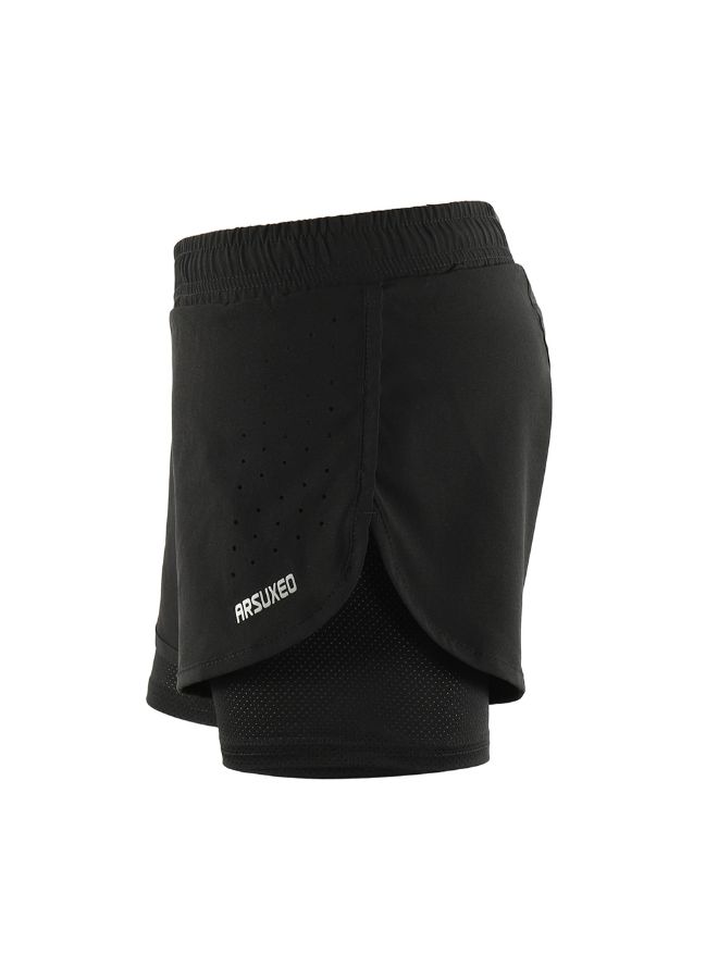 2-In-1 Breathable Running Shorts With Longer Liner XL