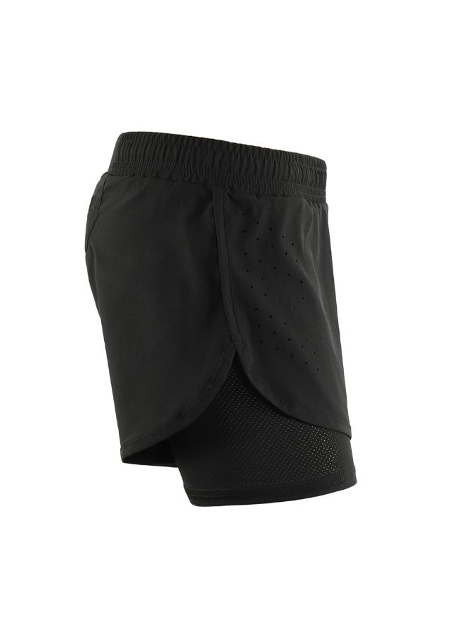 2-In-1 Breathable Running Shorts With Longer Liner XL