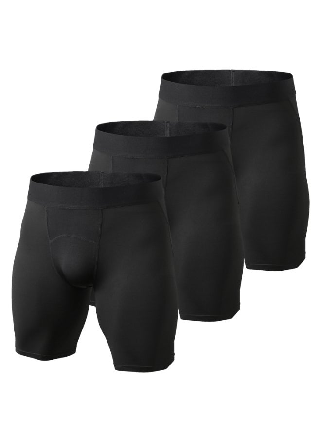 3-Piece Breathable Sports Boxer Set L