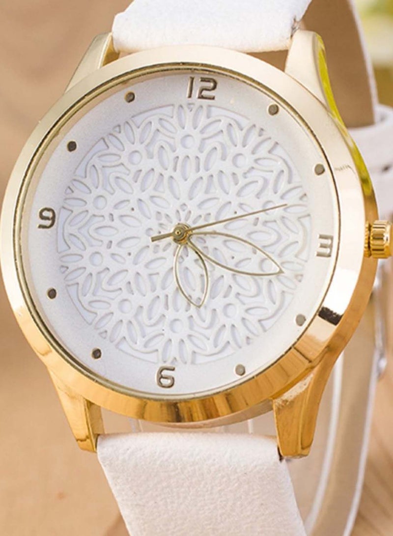 Women's Floral Design Analog Watch 3410