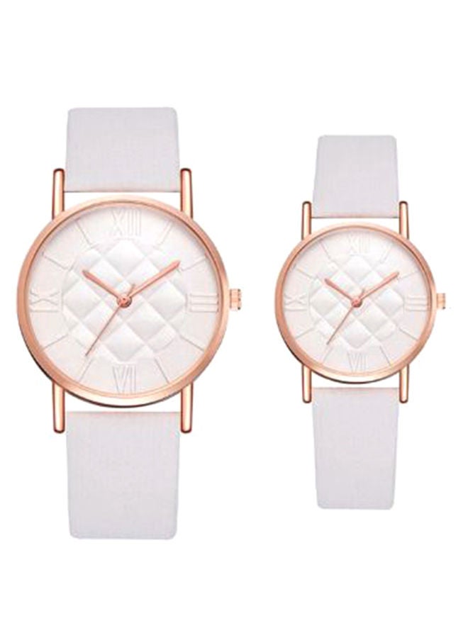 Analog Watch And Bracelet Set