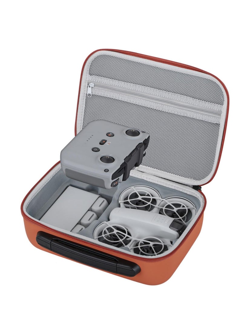 Carrying Case For DJI NEO Porable Travel Storage Bag for DJI NEO Drone Aceessories (for DJI NEO Fly More Combo -Orange)