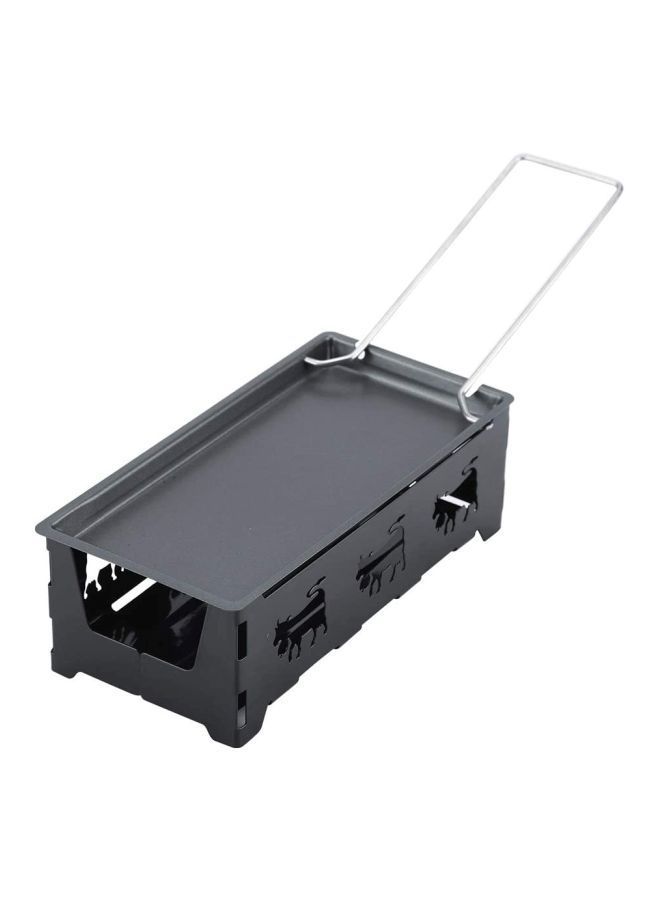 2-Piece Raclette Grill Set Black 19x7x9.80centimeter