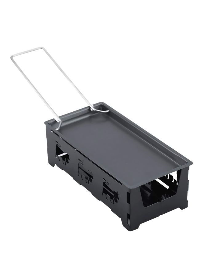 2-Piece Raclette Grill Set Black 19x7x9.80centimeter