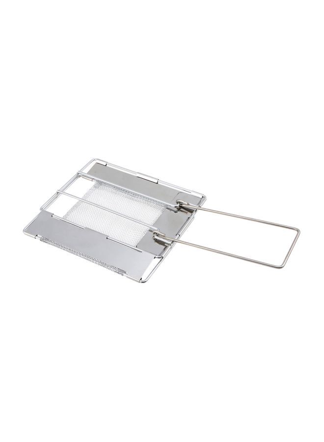 Stainless Steel Foldable Toaster Grill Silver