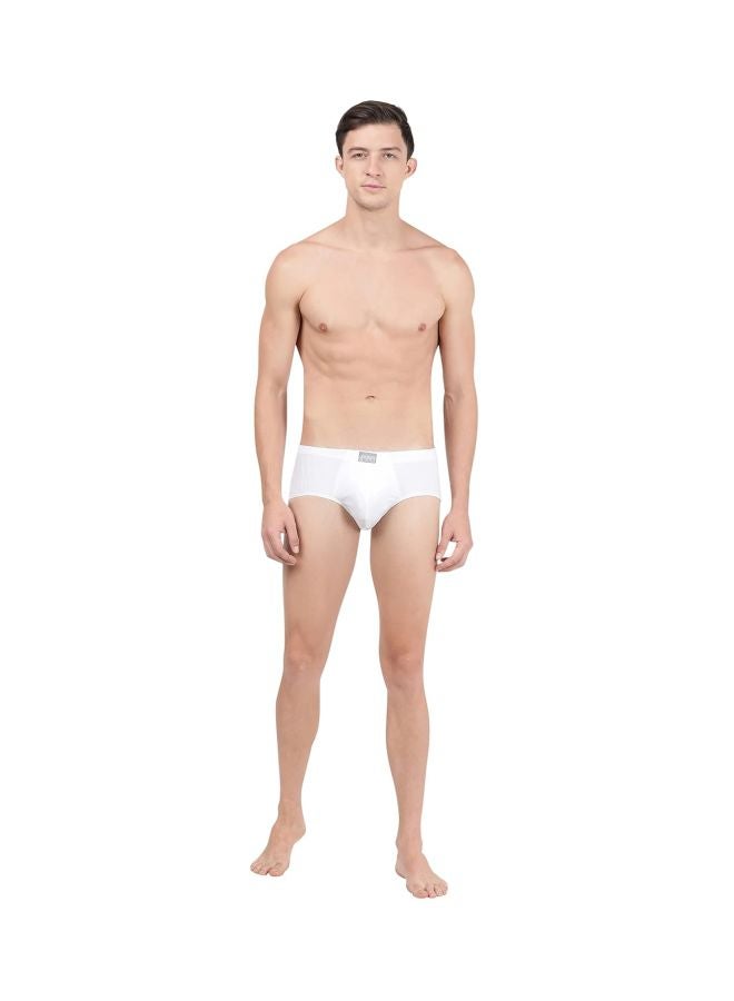 Jockey 8035 Men Super Combed Cotton Solid Poco Brief with Ultra soft Concealed Waistband Pack of 3