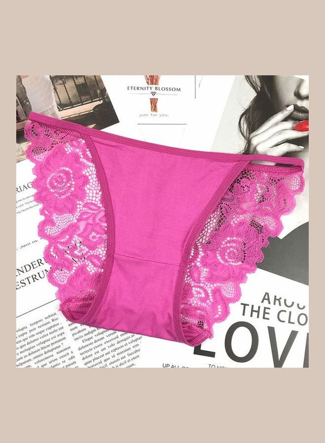 8 Pack Lace Detail Brief Multicolour