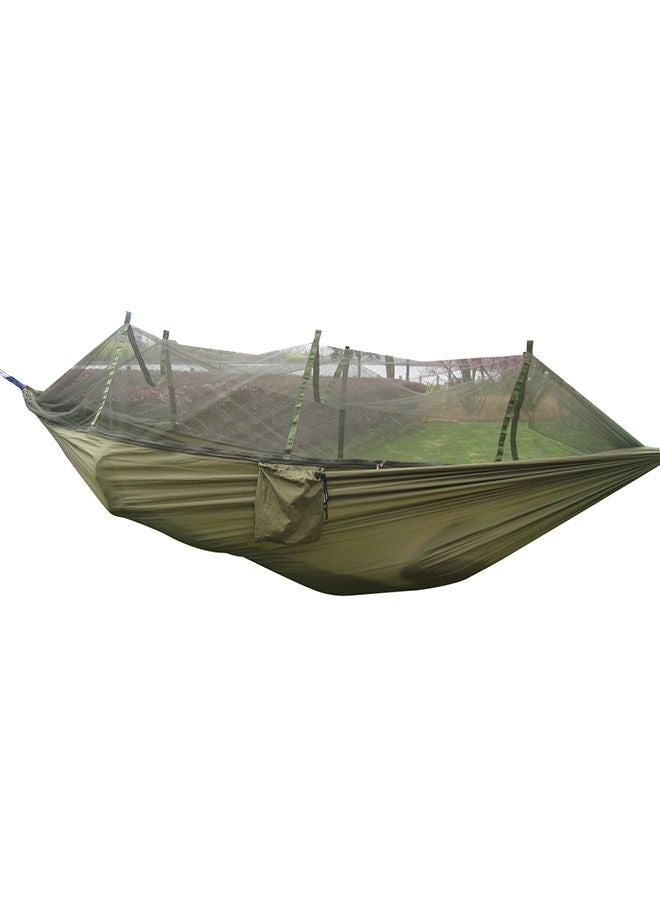 Portable Camping Hammock With Mosquito Net Green 27x17x10centimeter