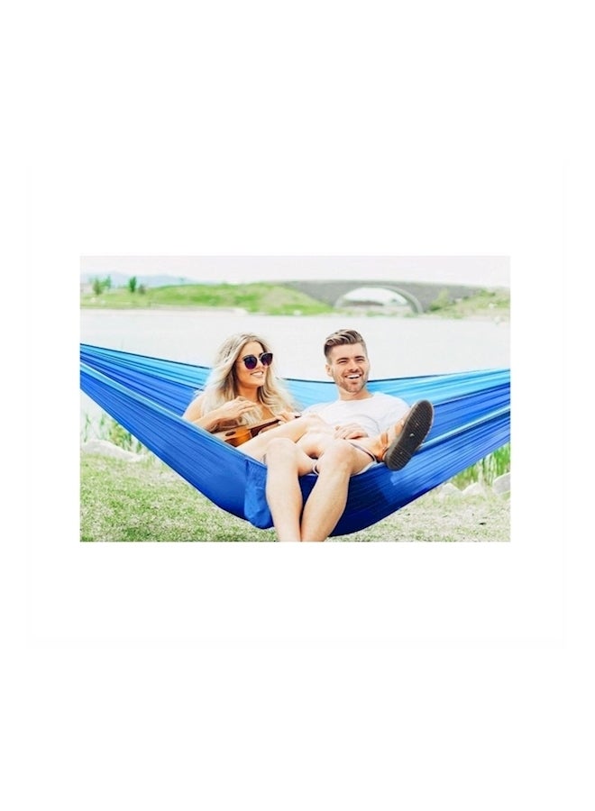 Camping Double Hammock Blue 270x140centimeter