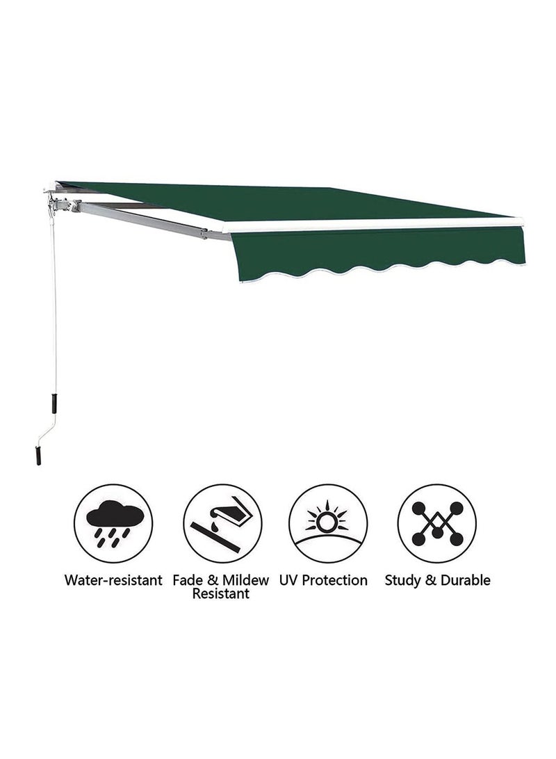 Yatai Outdoor Sun Shade Door Canopy Shelter Foldable Awning with Manual Crank Handle