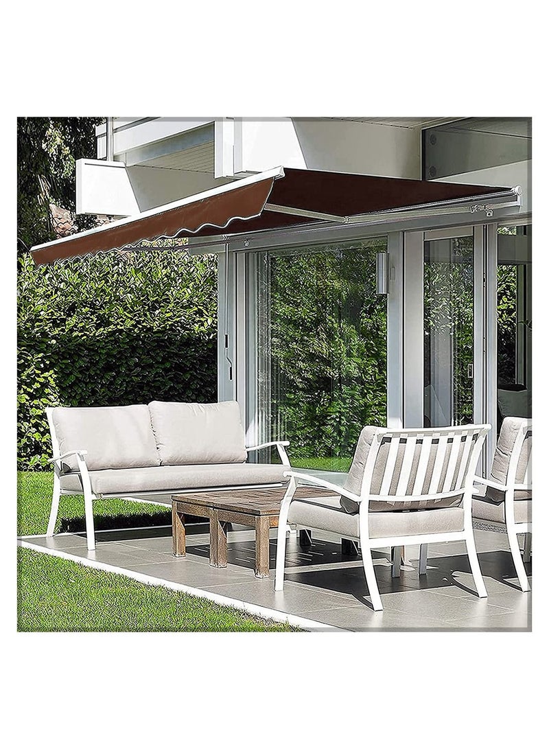 Yatai Outdoor Sun Shade Canopy Shelter Foldable Awning with Manual Crank Handle