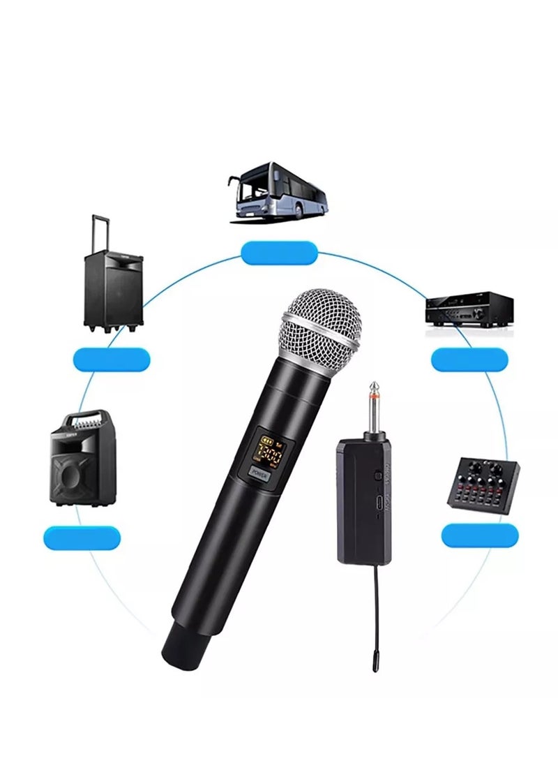 Handheld Wireless Microphone Black