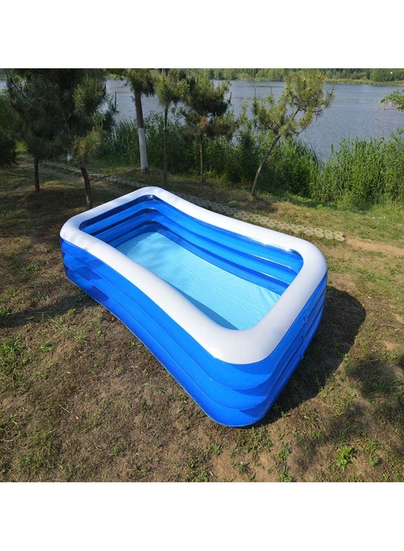Rectangular Swimming Pool Children Inflatable Swimming Pool Adult Outdoor Large Bathing Pool Summer Seat Bracket Pool