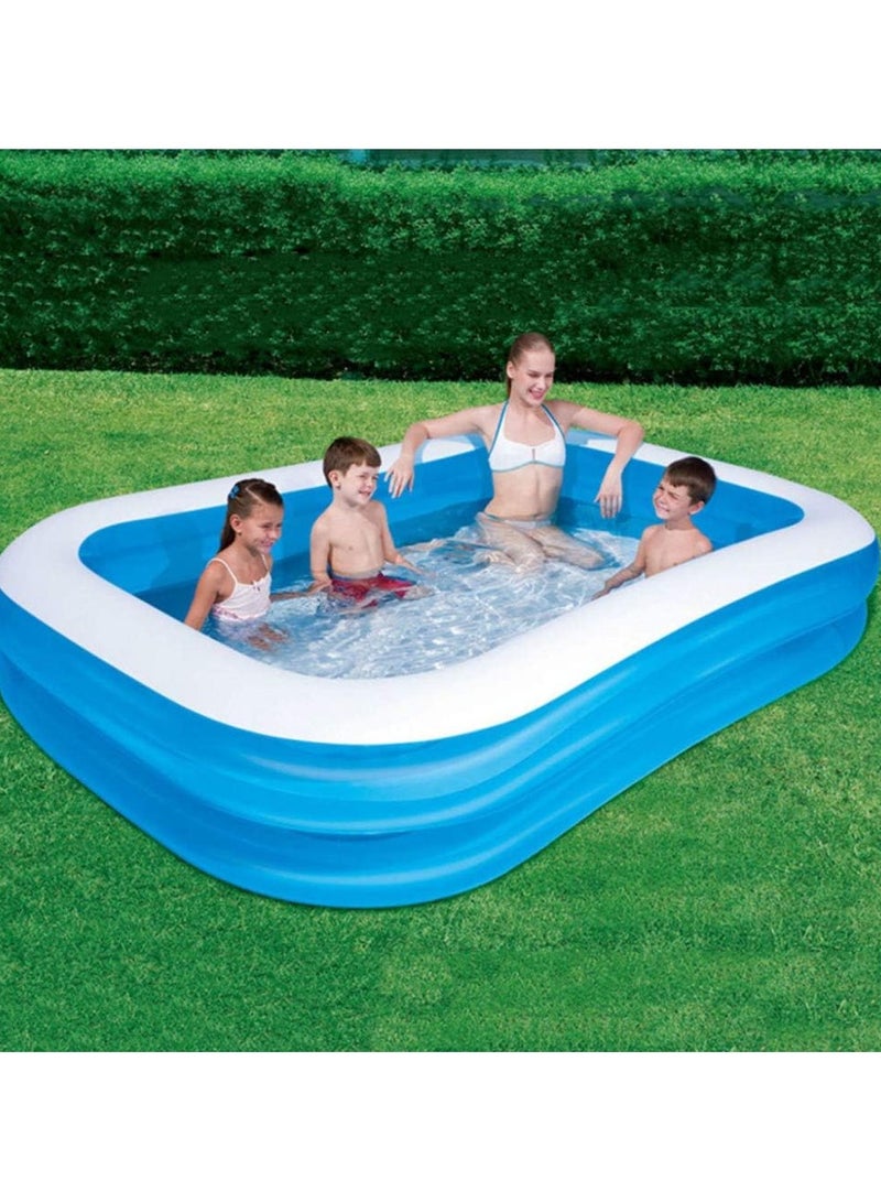 Rectangular Swimming Pool Children Inflatable Swimming Pool Adult Outdoor Large Bathing Pool Summer Seat Bracket Pool