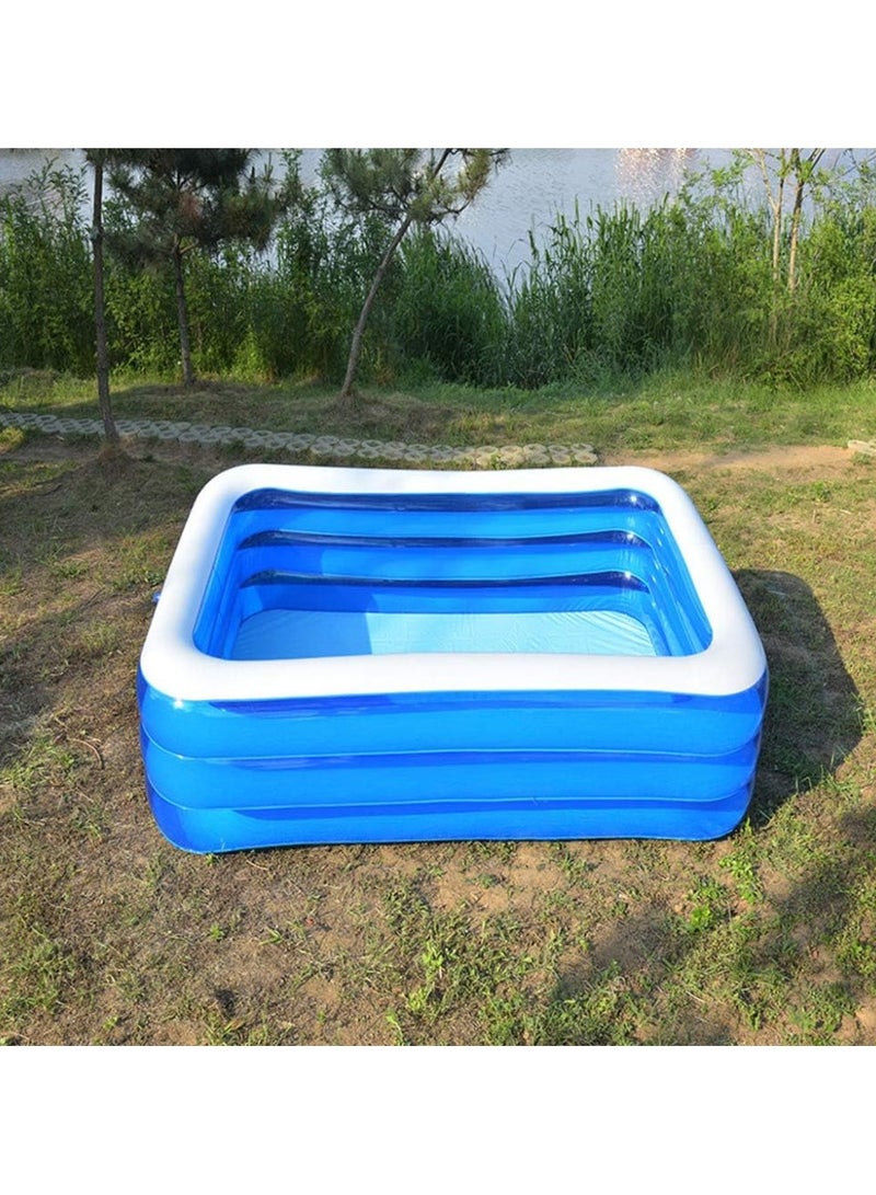 Rectangular Swimming Pool Children Inflatable Swimming Pool Adult Outdoor Large Bathing Pool Summer Seat Bracket Pool