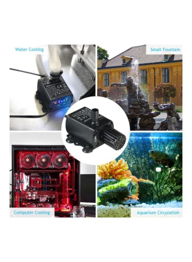 Brushless Water Pump Black 5.95 x4.9x4.2cm