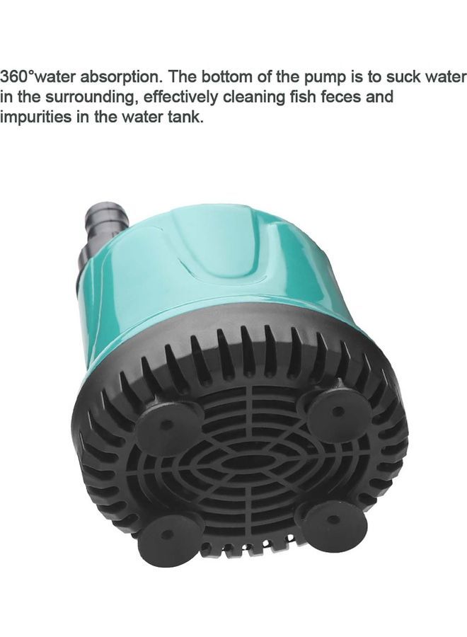 Submersible Water Mini Fountain Pump Green/Black