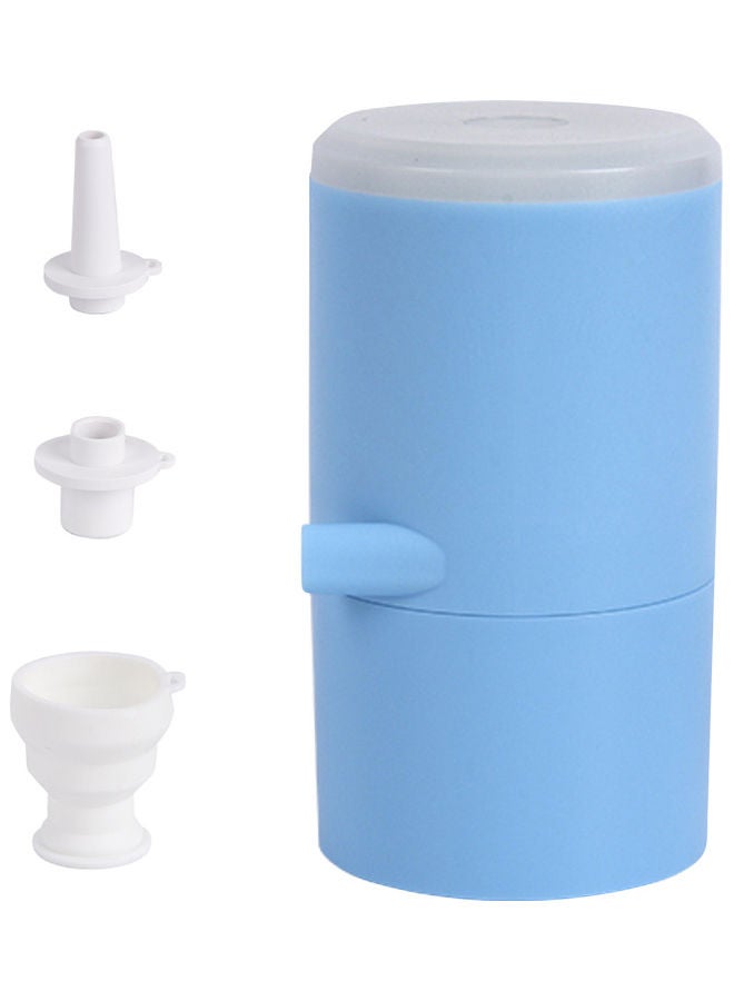 Electric Air Pump With 3 Nozzles Blue 11.5x5x5cm