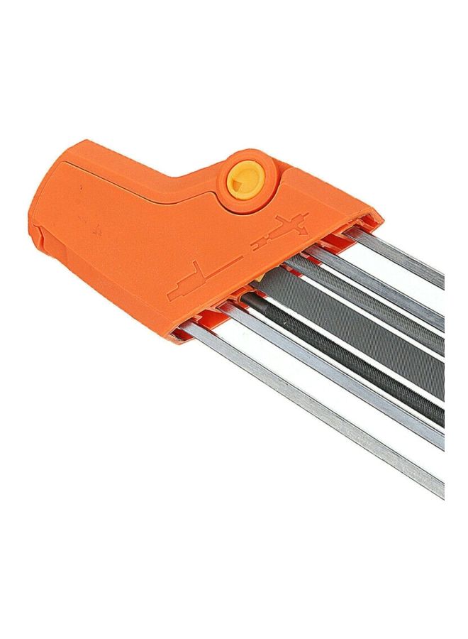 Manual Chainsaw Sharpener Orange/Clear 38x3x6centimeter