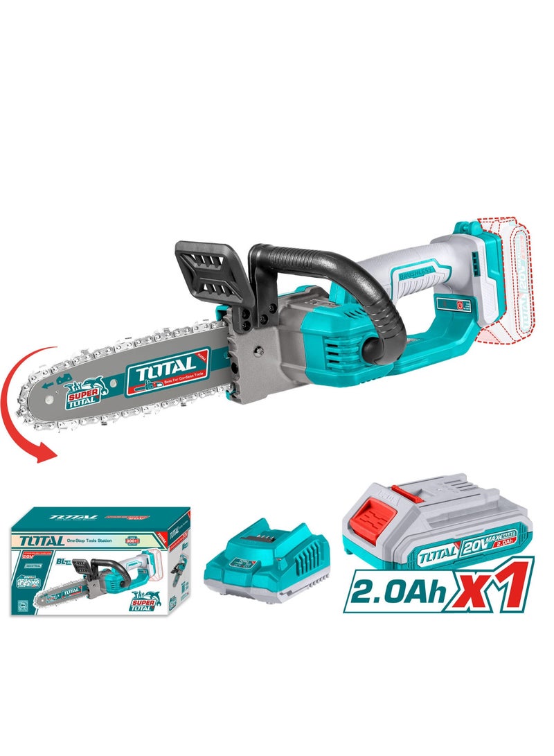 Super Total 20V Lithium-Ion Brushless Cordless Chain Saw - 8