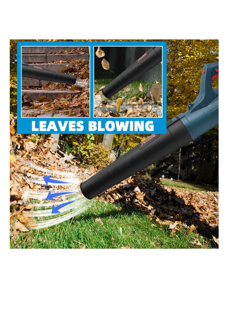 3800W Electric Leaf Blower: Unleash 6-Speed Power for Effortless Lawn, Driveway, and Patio Cleaning - Your Villa's Best Friend at 90CM Length