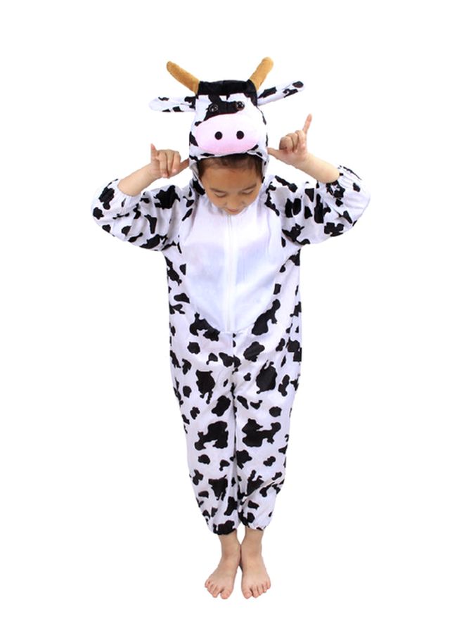 Cow Skin Printed Onesie White/Black/Pink