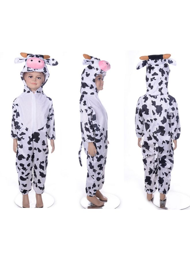 Cow Skin Printed Onesie White/Black/Pink