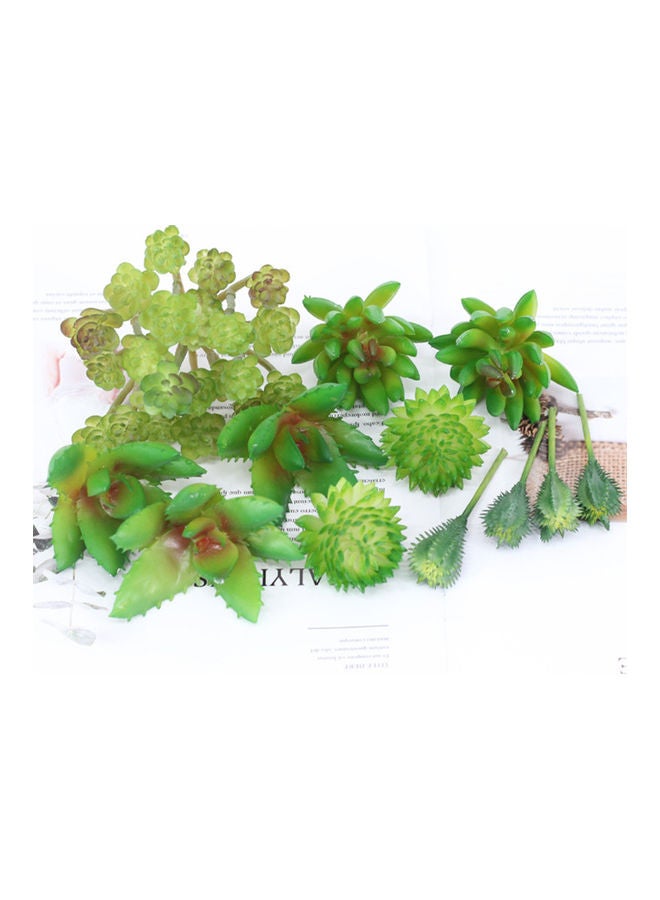 Artificial Succulent Plant Set Green 13x8x8cm