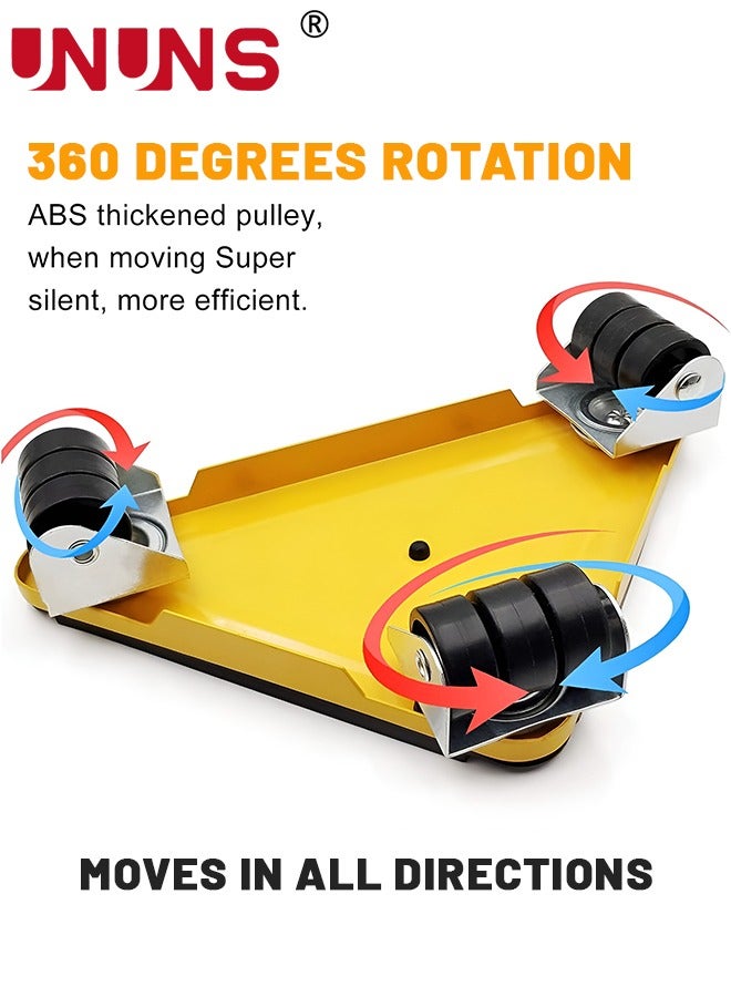 Furniture Moving Tools,5-Piece Heavy Duty Furniture Lifter, 360 Degree Rotatable Rubber Roller,For Moving Heavy Furniture,Refrigerators,Sofas,Cabinets