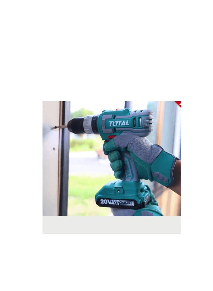 Super Total 165-Piece Tool Set with 20V Cordless Impact Drill, Battery & Charger - Complete Home Repair & DIY Kit with Screwdrivers, Wrenches, Pliers, Drill Bits & More - THKTHP11652