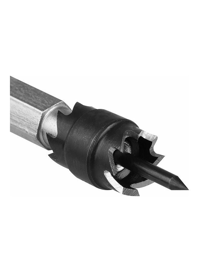 9-Piece HSS Spot Welding Drill Set With Storage Case Black/Silver 10.00X2.30X4.50cm