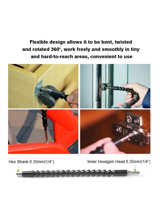 Flexible Soft Shaft For Power Drills Black 15.00X7.00X15.00cm