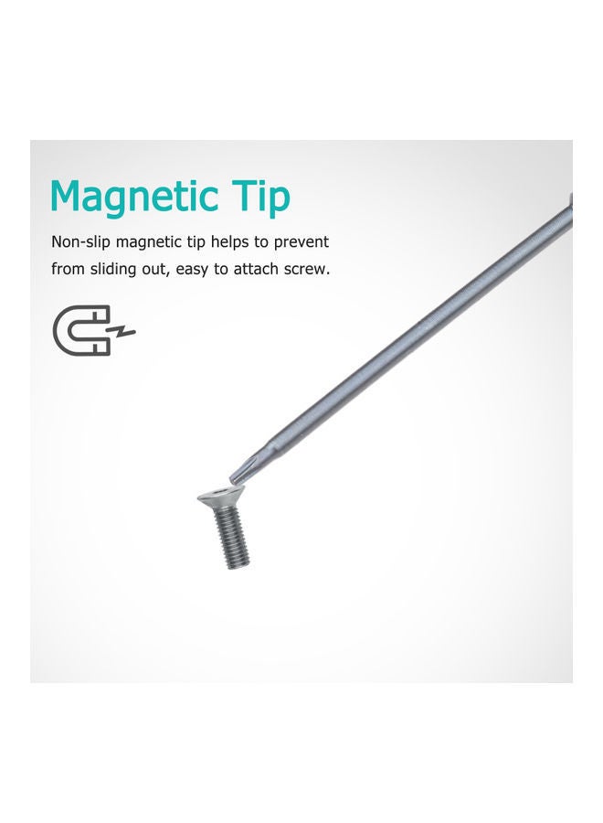 10 Piece T27 Security Torx Bit Set Grey 13.7 x 0.8 8.3cm