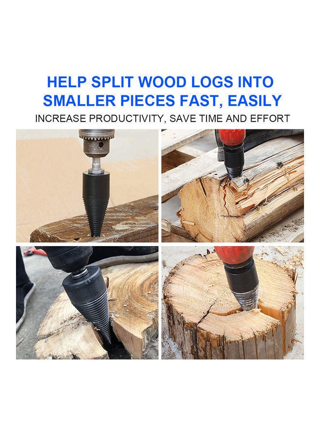 Firewood Log Splitter Drill Bit Black