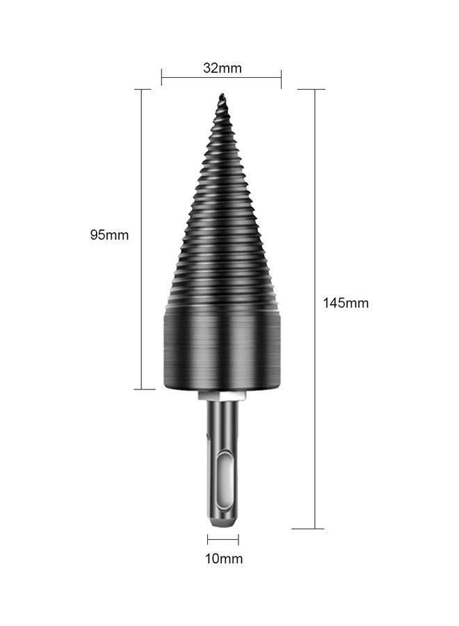 Firewood Log Splitter Drill Bit Black