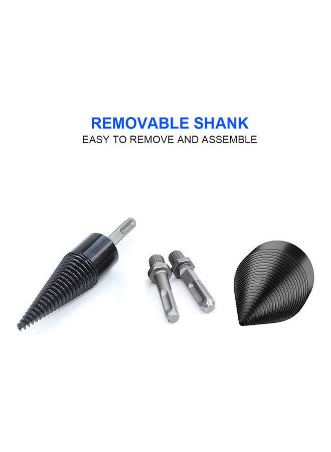 Firewood Log Splitter Drill Bit Black