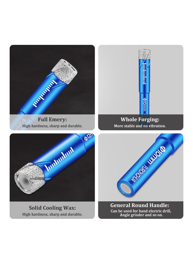 Dry Diamond Drill Bit Blue 10.00x6.00x10.00cm