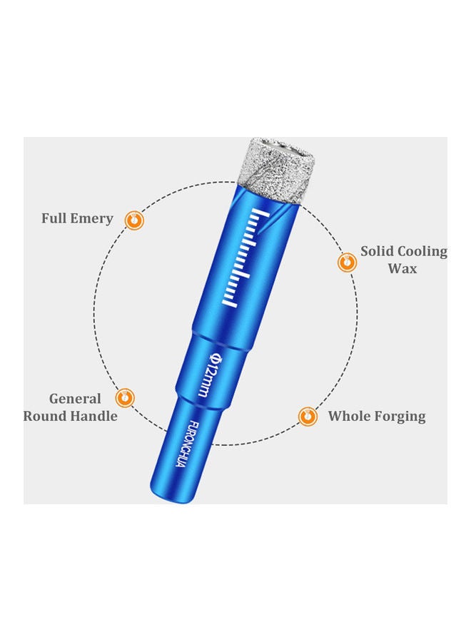 Dry Diamond Drill Bit Blue 10.00x6.00x10.00cm