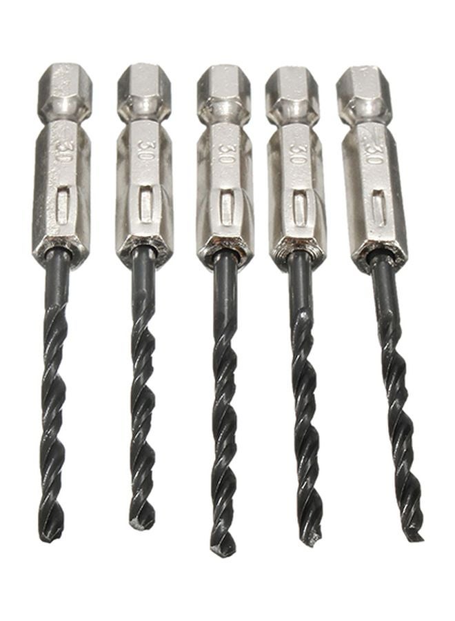 15-Piece High Speed Drill Bits Black/Gold