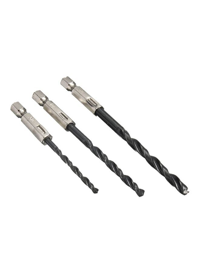 15-Piece High Speed Drill Bits Black/Gold